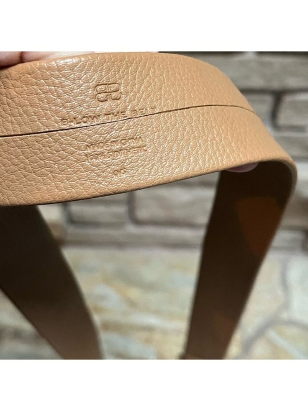 B-Low the Belt Mia Gold and Tan Chic Glam Business Casual Accent Belt NWT OS - Picture 8 of 12